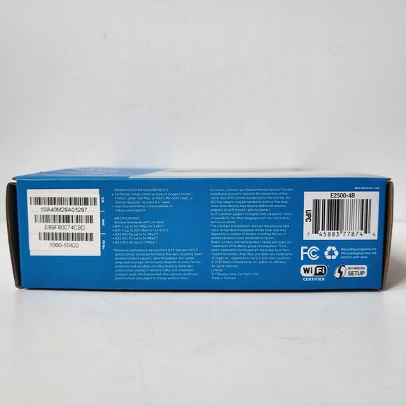 Linksys Dual Band WiFi 4 Router 750 Feet 5 Devices N600 Speed Lightly Used E2500 - Picture 13 of 14
